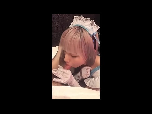❤️ 日本偶像 [mayuka]，法國女僕服裝，第 1 部分，口交和用乳液混蛋 ️ 蕩婦 在我們 ❌️